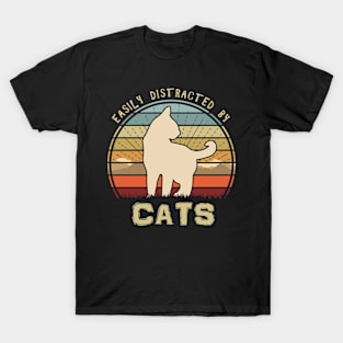 Easily Distracted By Cats T-Shirt